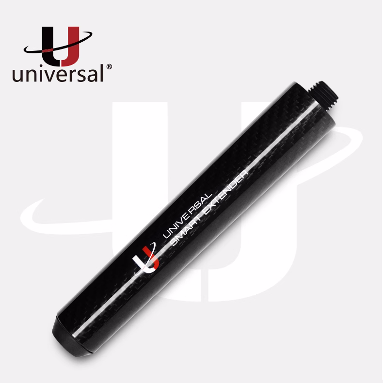 Universal Cue Extension – Carbon Fiber Finish, Available in 3", 8", 12" – Fits All Universal Cue Models